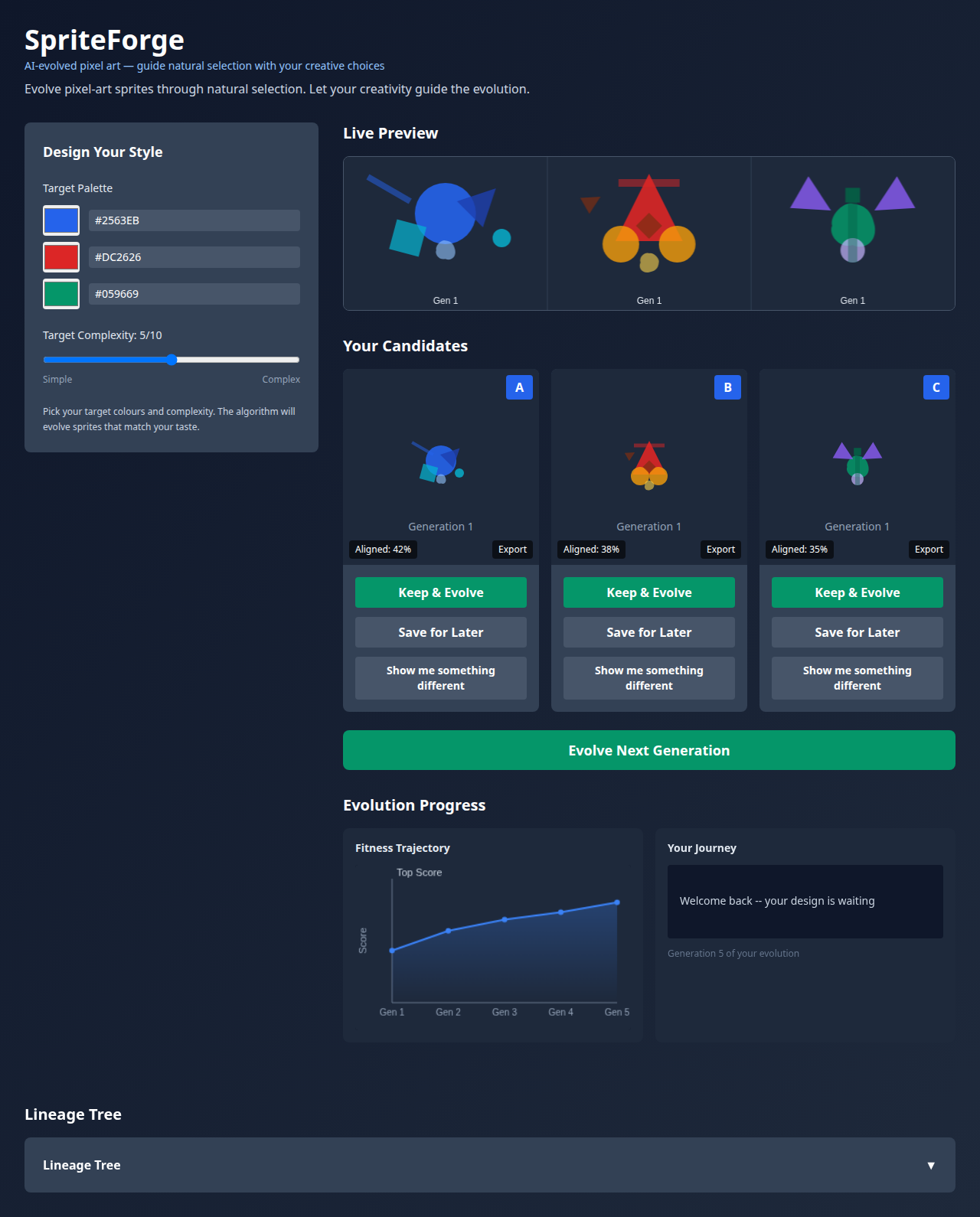 Before/After for SpriteForge